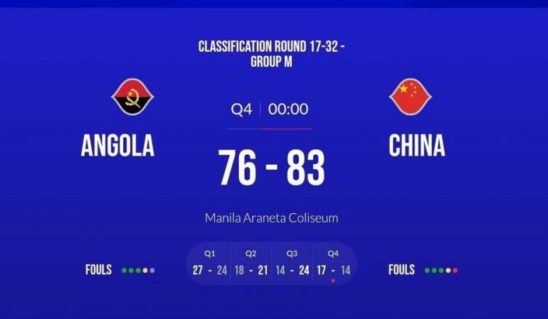 Última hora: Angola perde com a China no mundial de basquetebol – RNA