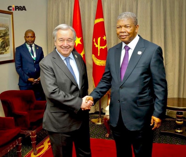 Presidente João Lourenço reúne-se com Secretário-Geral da ONU em Adis Abeba